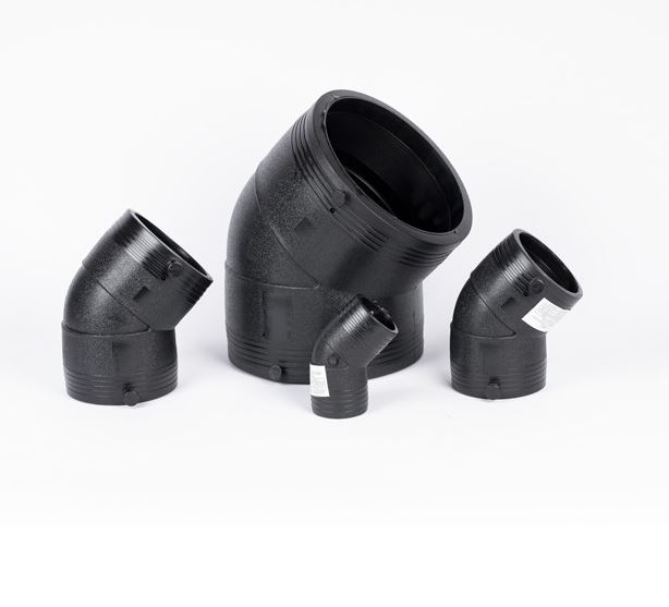 Hoe verbetert het ontwerp van een HDPE -elektrofusie 45 graden elleboog de stroomefficiëntie in vloeistof- of gasleidingen?